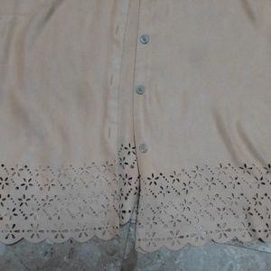 FAUX SUEDE cut out lace LUXURY WORK JACKET TOPPER